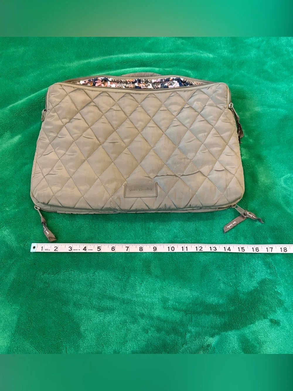 Quilted Carry Tote in Sage Green by Vera Bradley